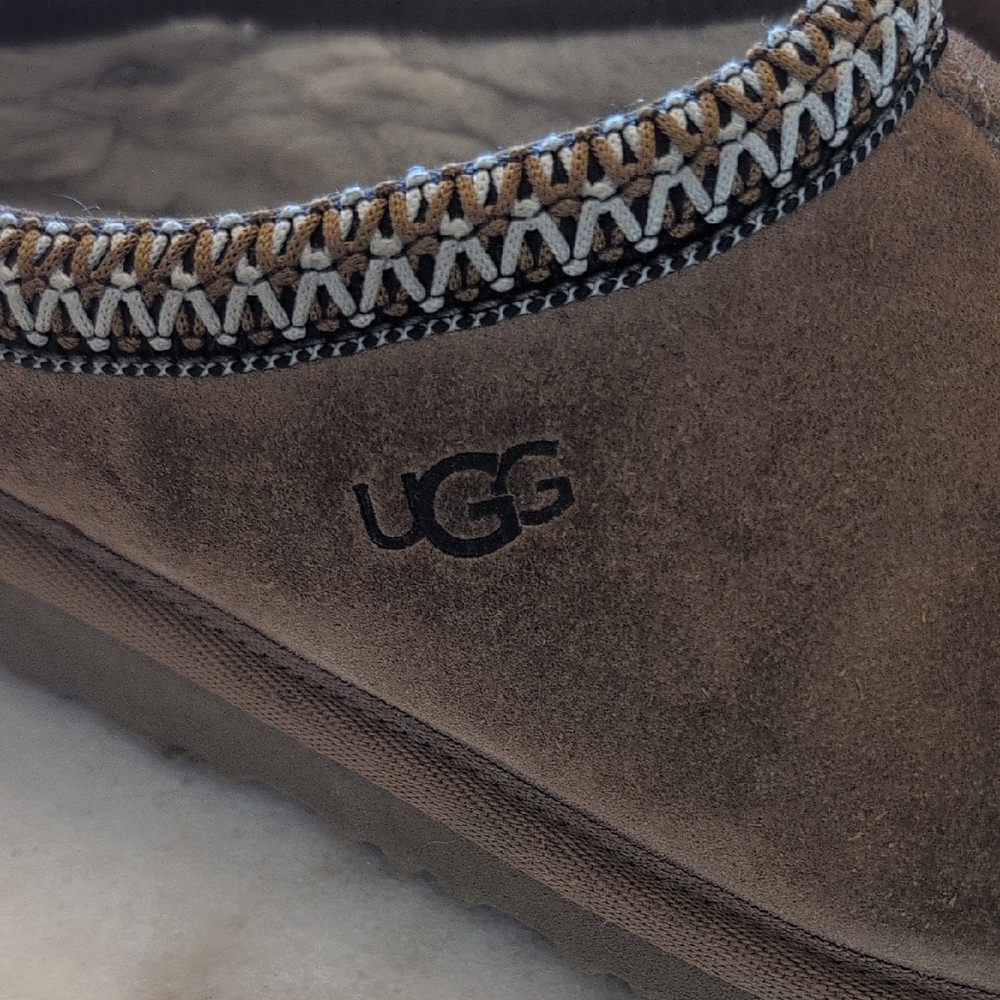 UGG Girls Tan Slip-On Loafers